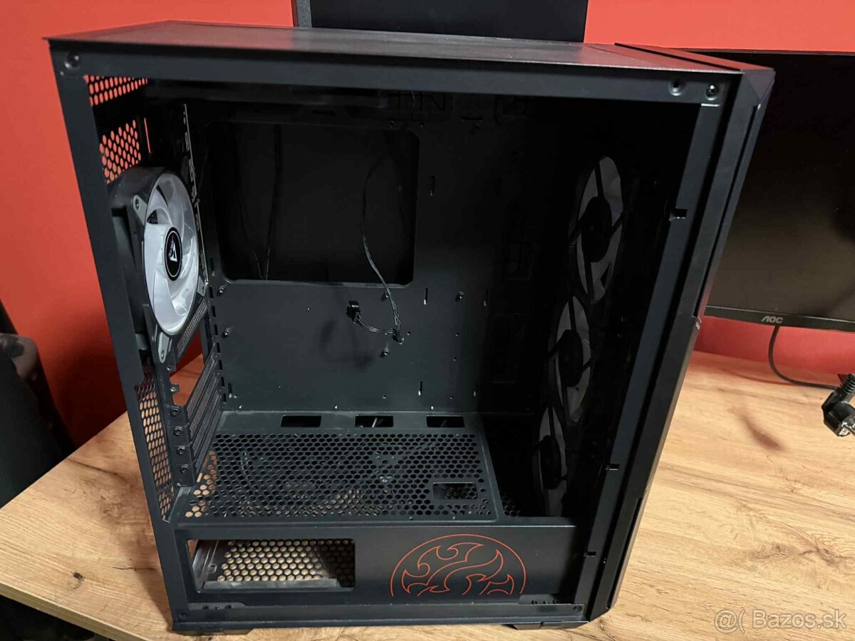 Skrinka ADATA XPG Starker Air Black. + 4 RGB ventilátory - 3