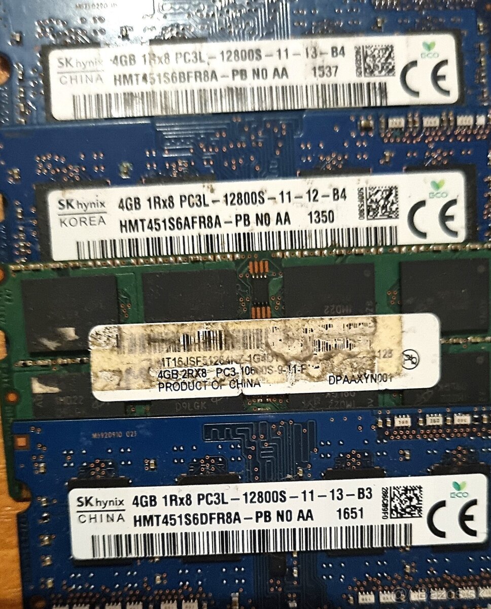 13x DDR3 a DDR3L SD RAM - 3