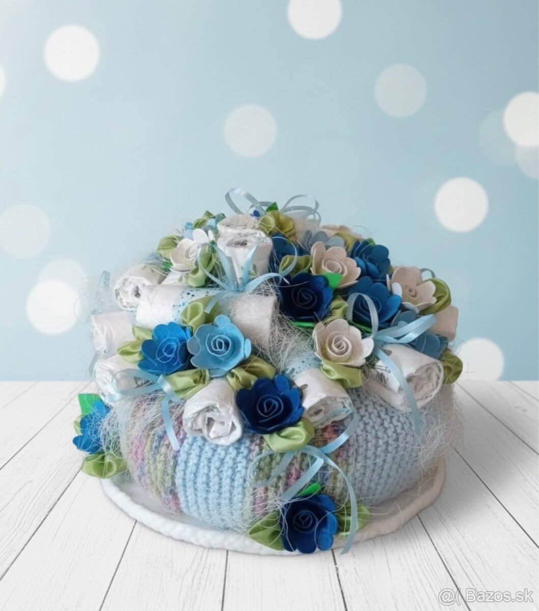 Plienková torta MODRÁ - 3