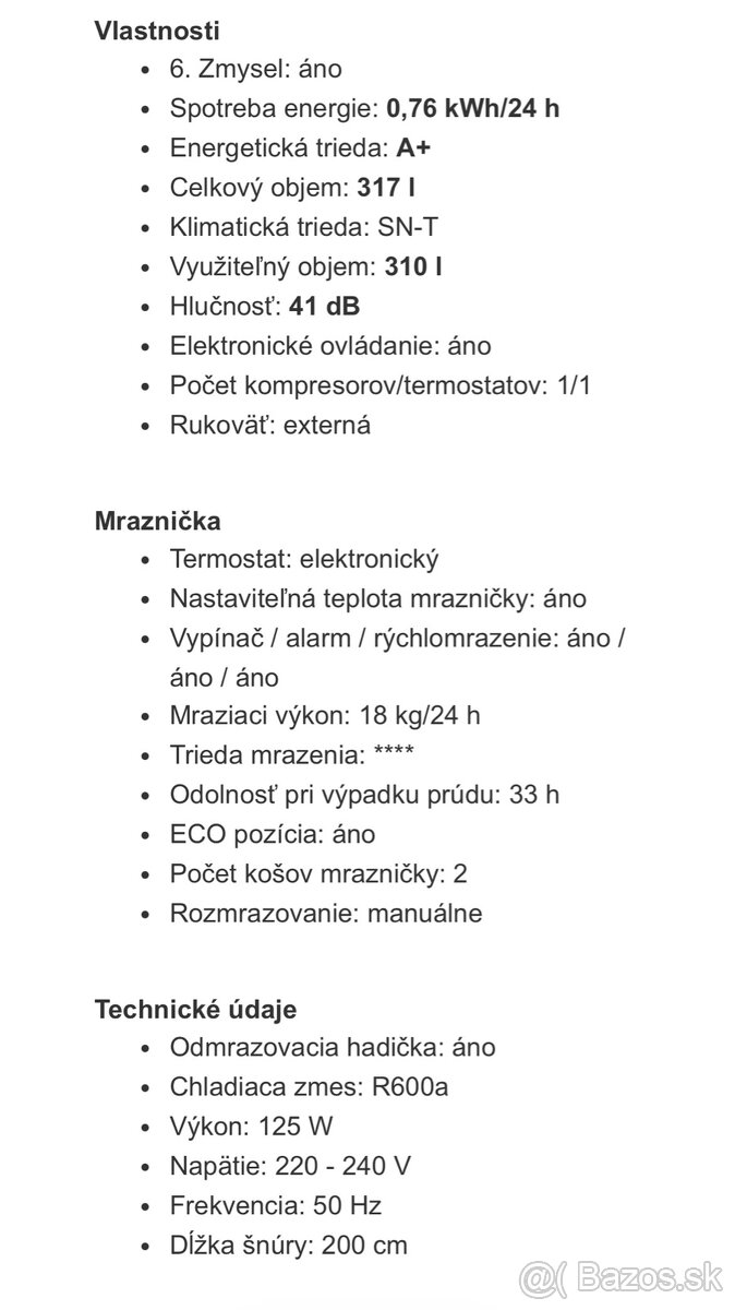 Truhlicová mraznička box Whirlpool 317 litrov - 3