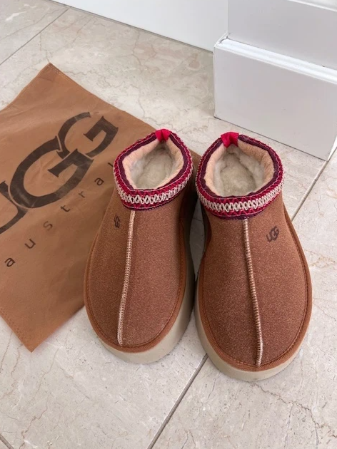 Ugg tazz platform camel čizmy zimné hrubo zateplené - 3