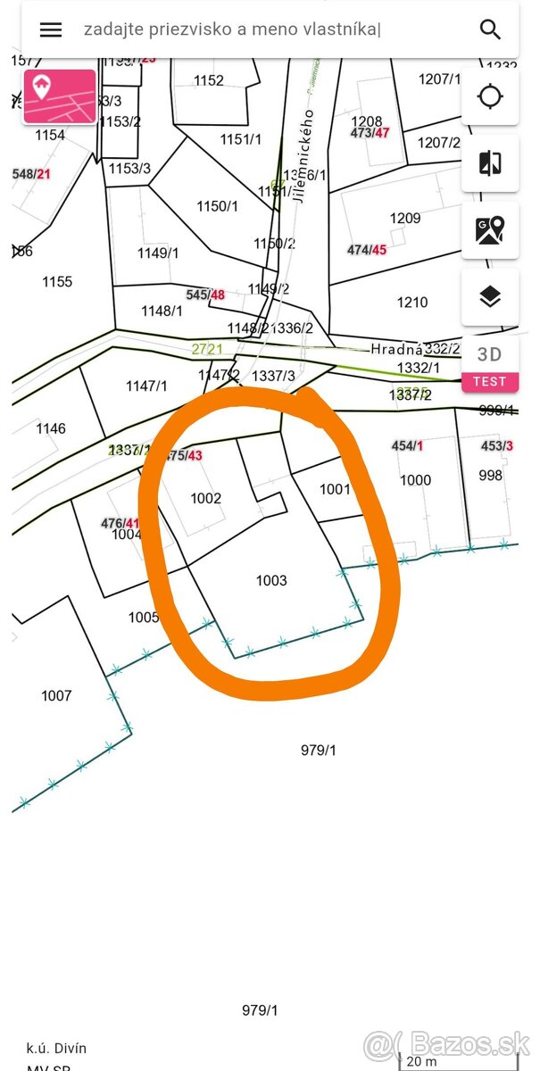Stavebný pozemok Divín - 3