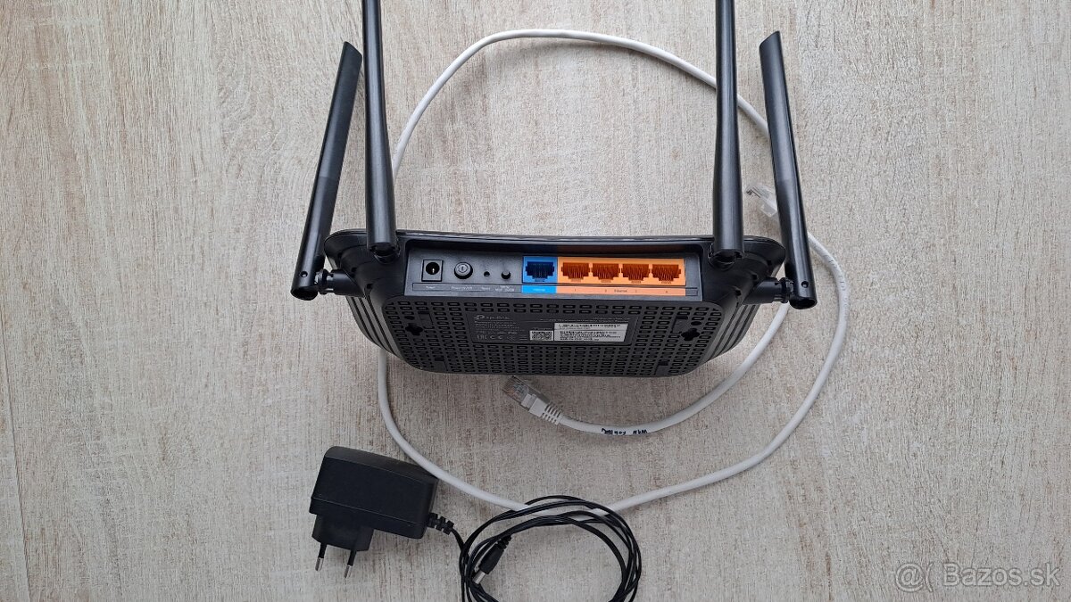 Wi-Fi router, 300 Mbps/867 Mbps, AC1200, TP-LINK "Archer C6 - 3