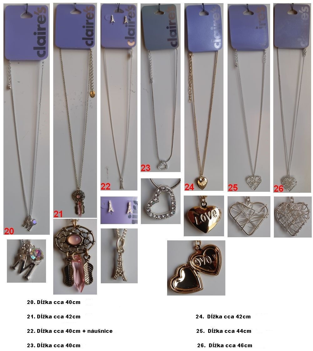 Nahrdelniky - bizuteria Claire's - 3