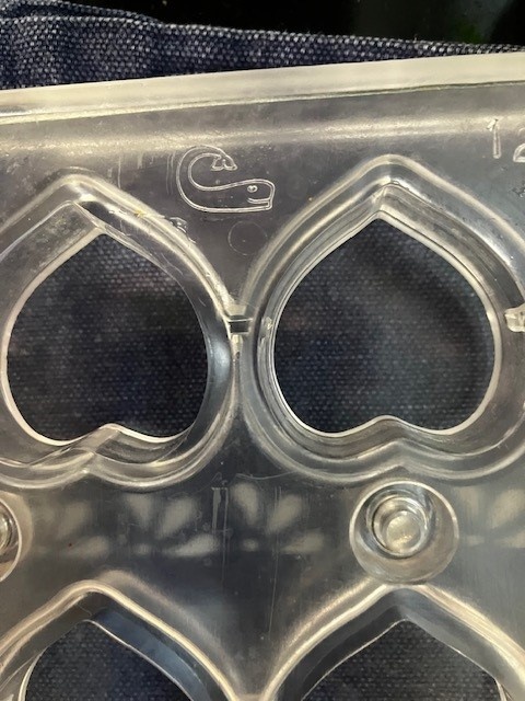 Forma na pralinky čokoládu magnetická srdce - 3