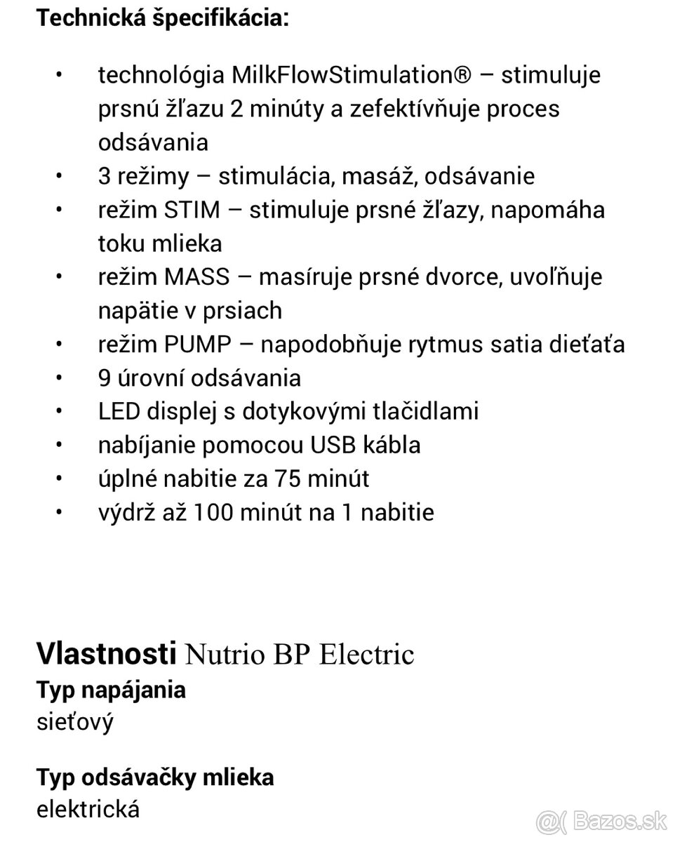 Odsavacka mlieka - 3