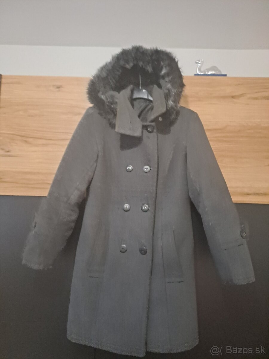 Sivý zimný kabat - 3