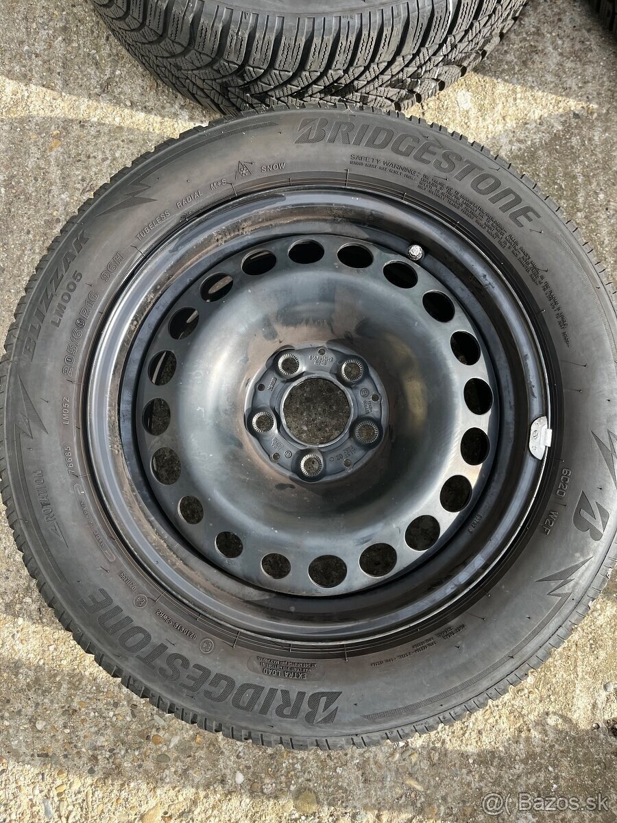 Plechové disky 205/60r16, 5x112r16 Mercedes C180 - 3