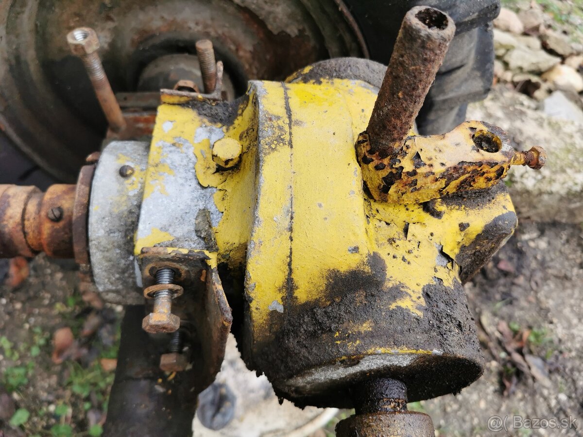 Náprava zadná s brzdou, uhlová prevodovka, malotraktor - 3