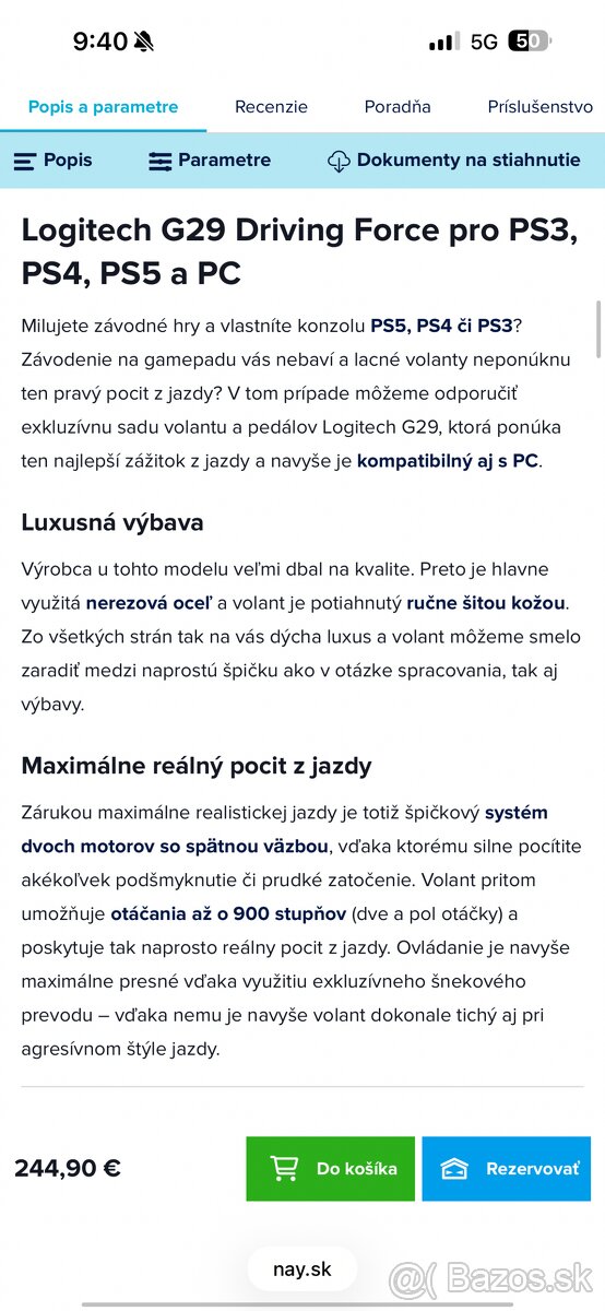 Logitech G29 volant + pedále - 3