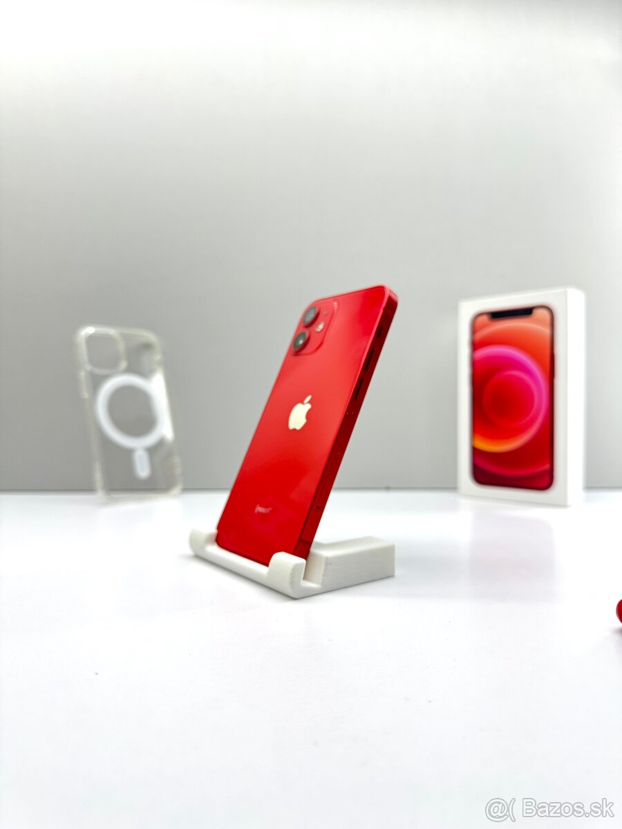 iPhone 12 MINI RED TOP STAV NOVÁ BATÉRIA 100% - 3