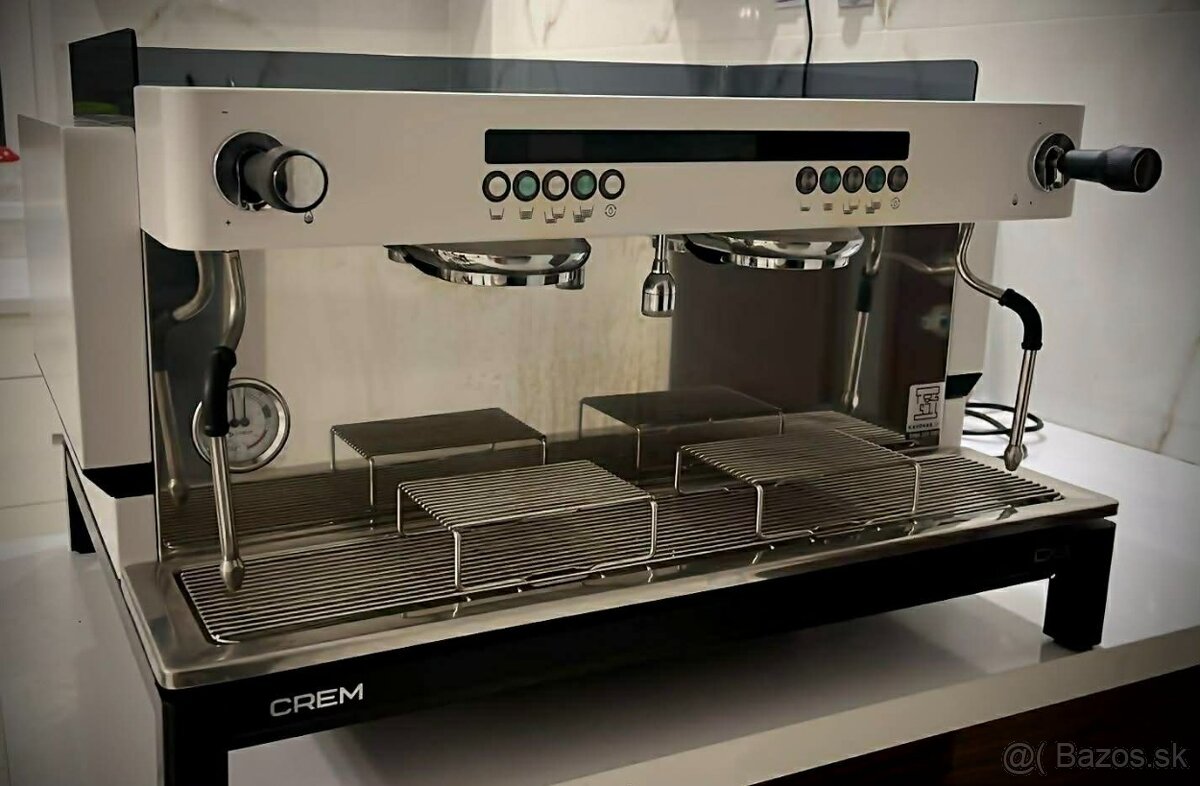 Kávovar 2-pákový CREM EX3 Display, biely - 3