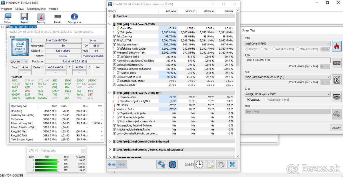 Intel Core i5-7500 (1x) - 3