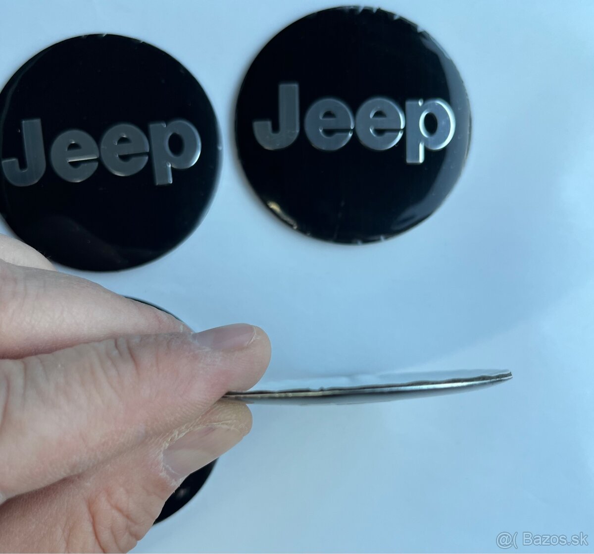 3D Logo nálepky na stredové krytky Jeep - 3