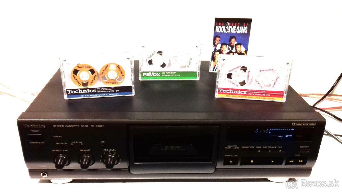 HX PRO 3-hlavovy kazetovy deck TECHNICS RS-BX601 JAPAN, AK45 - 3