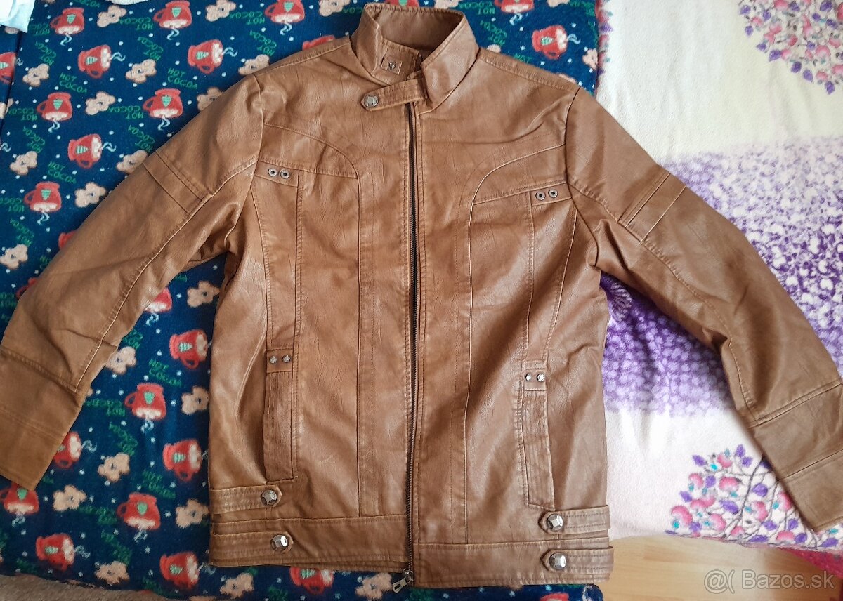 Zdravím, predám kožennú pánsku bundu zateplenú - 3