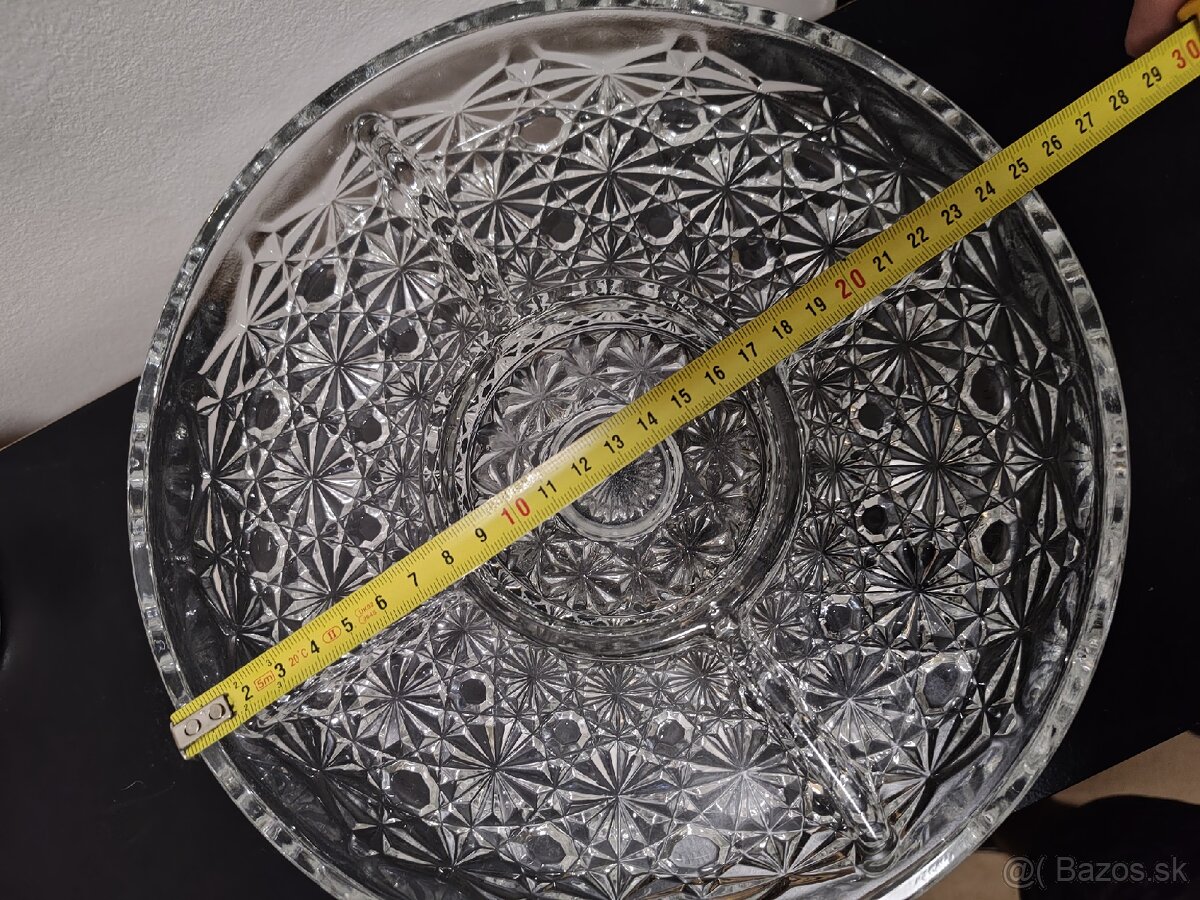 Sklenená nádoba na občerstvenie,oriešky a podobne - 3