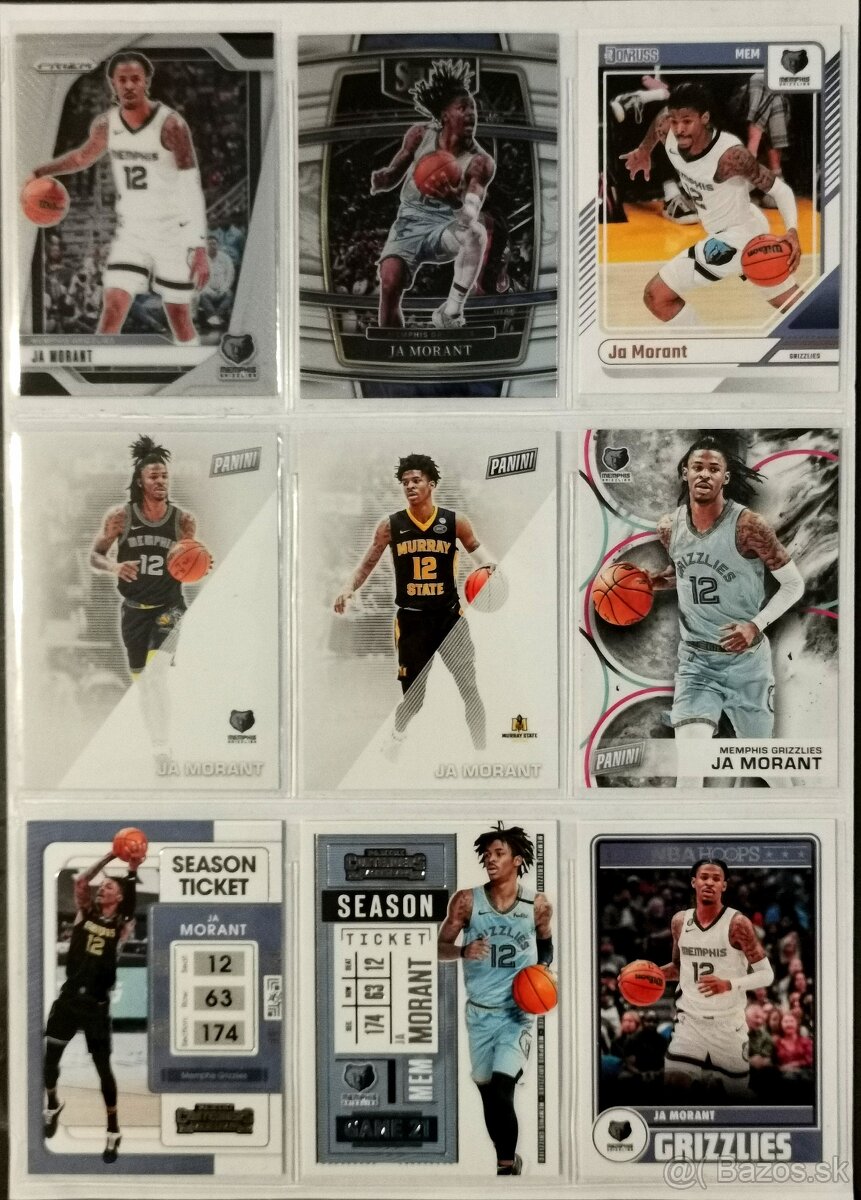 Kartičky NBA - Ja Morant (27 kariet) - 3