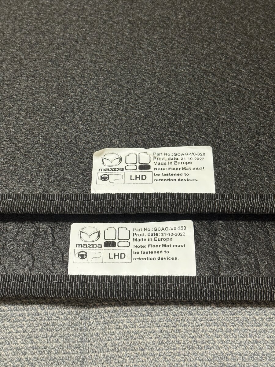 Originálne zadné textilné rohože Mazda 6 (GJ/GL, 2013–2022) - 3
