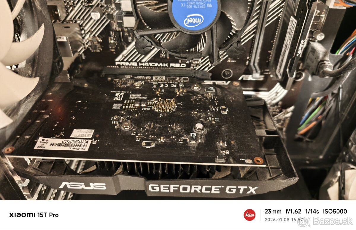 Predám herné PC Intel i3-10100F /8 GB RAM/ Nvidia GTX 1650 - 3