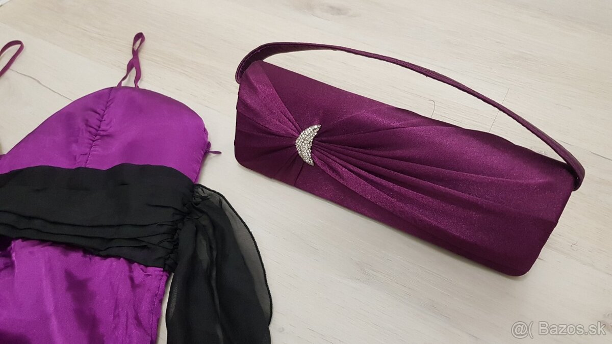 Spolocenske šaty vel.XS + kabelka ,cena spoku - 3