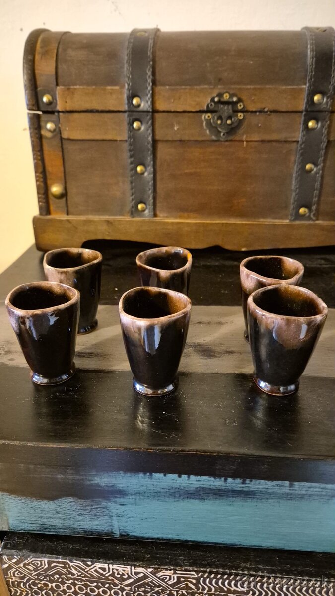 Keramická sada na víno - džbány plus kalíšky - 3