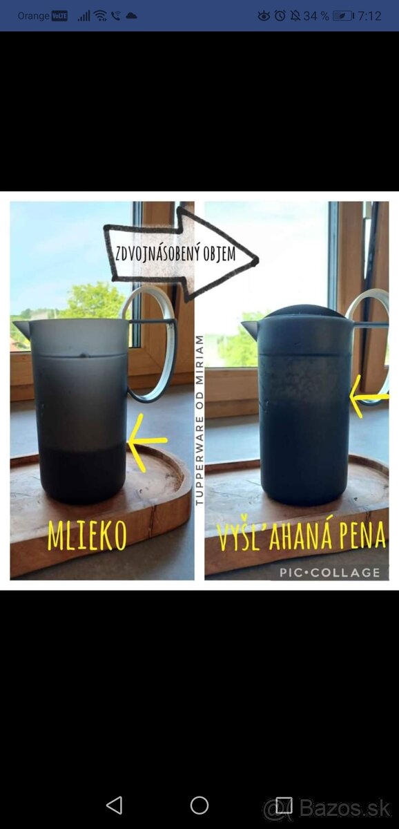Kanvička na výrobu mliečnej peny Tupperware - 3