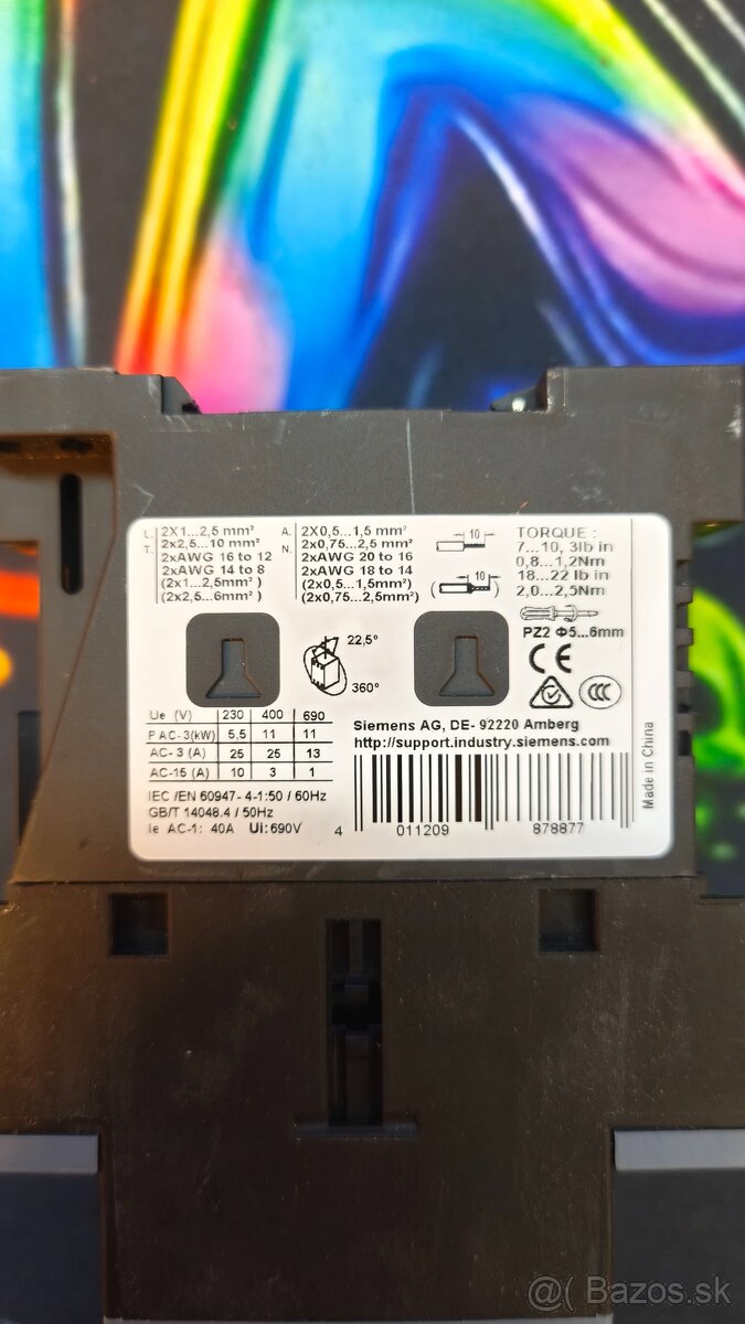 Predam 24V stykač Siemens Sirius - 3