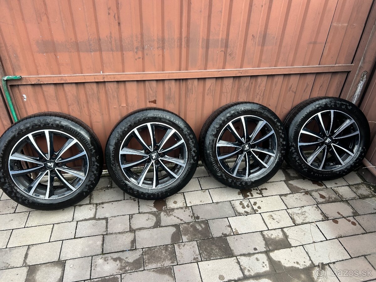 Predám ALU disky R17 + letné pneu Continental - 3