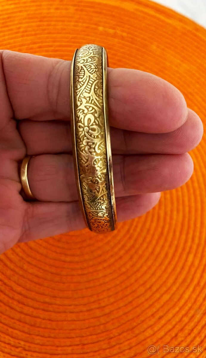 Starožitný gravírovaný náramok - 3