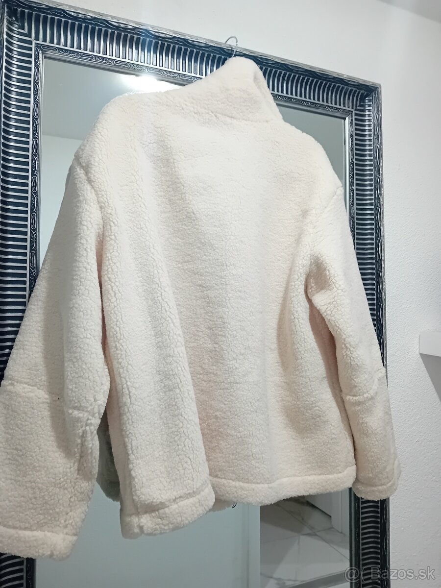 Dámska teplá svetlá bunda - 3