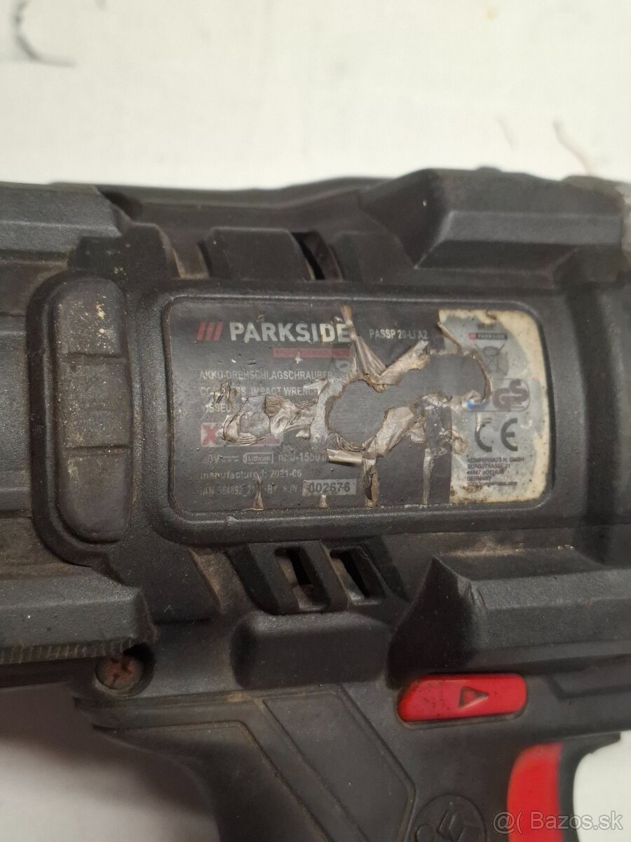 Parkside performance veľký razovy utahovak 20v - 3
