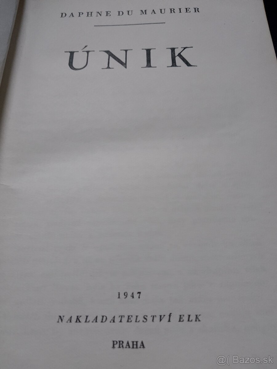 D. D. Maurier. Únik - 3