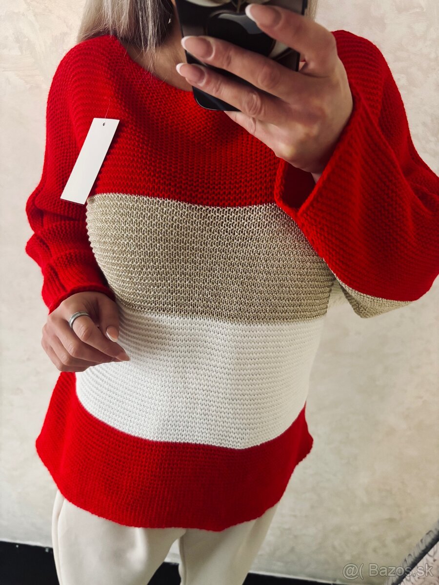 Damsky svetrik strips - 3