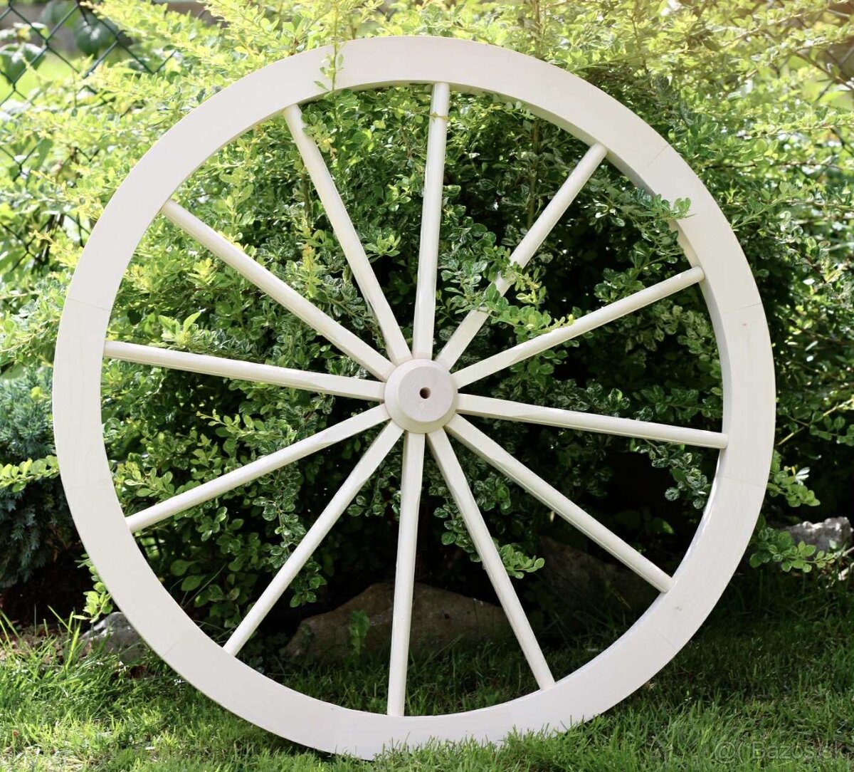 Koleso drevené dekoratívne - 3