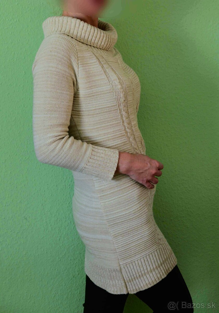 Melírovaný dlhý sveter Parisian - 3