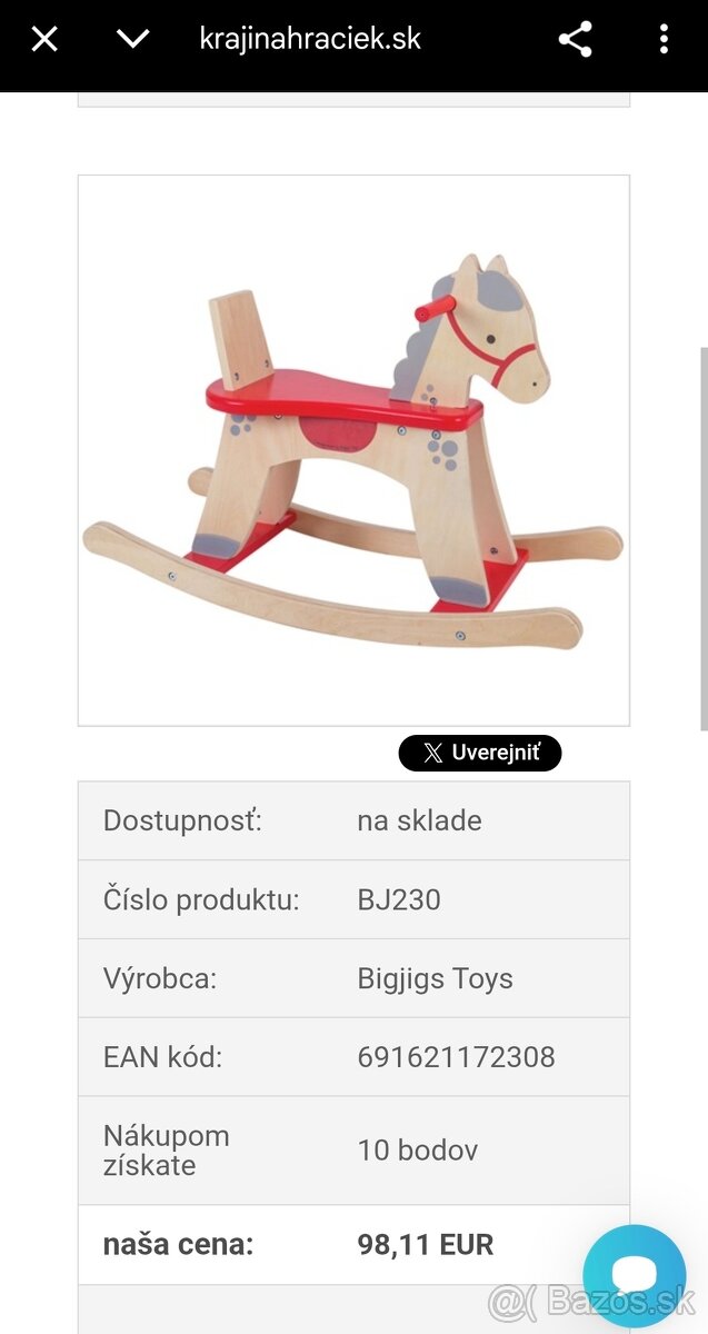 Drevený hojdací koník - 3