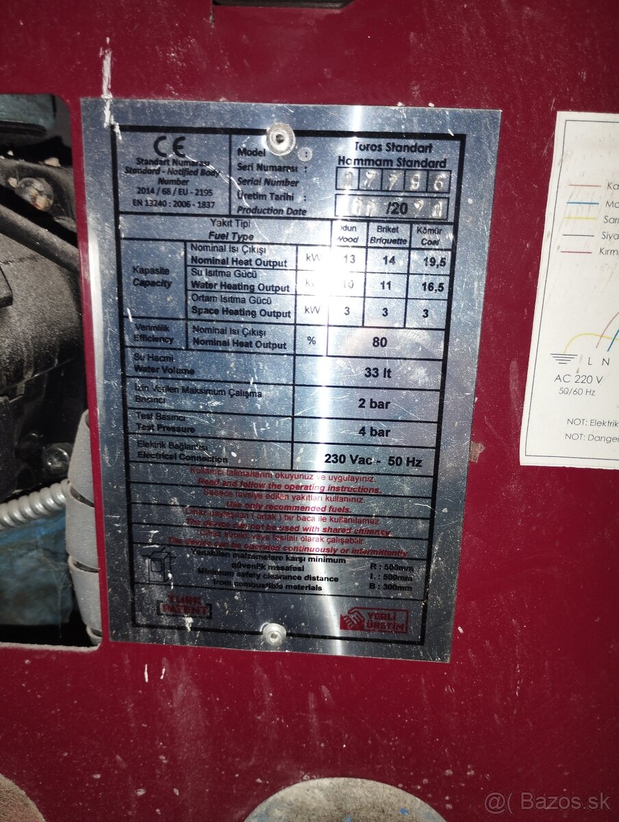 Predám krbovu pec vodník - 3