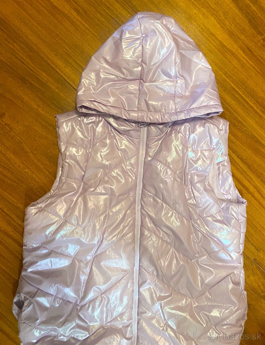 Dievčenská zateplená vesta veľ. 158-164 - 3