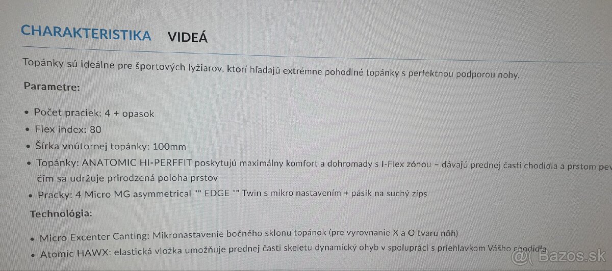 predam lyziarky atomic hawx - 3