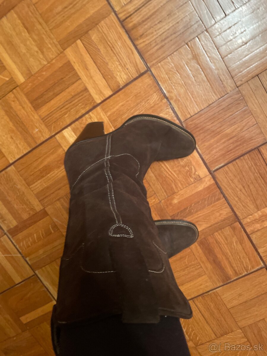 Dámske kožené čižmy 39 - 3