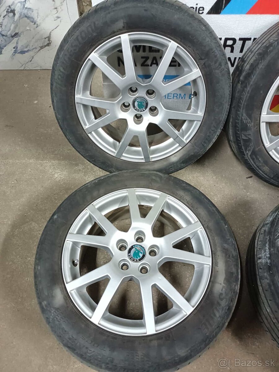 4ks alu disky Škoda SPIDER 5x100 r16 205/55 r16 - 3