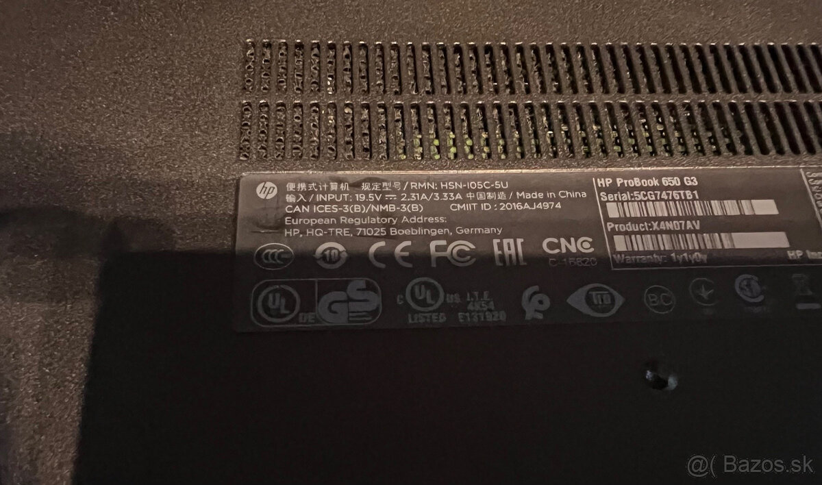 HP ProBook 650 G3 - i5 7TH Gen - 3