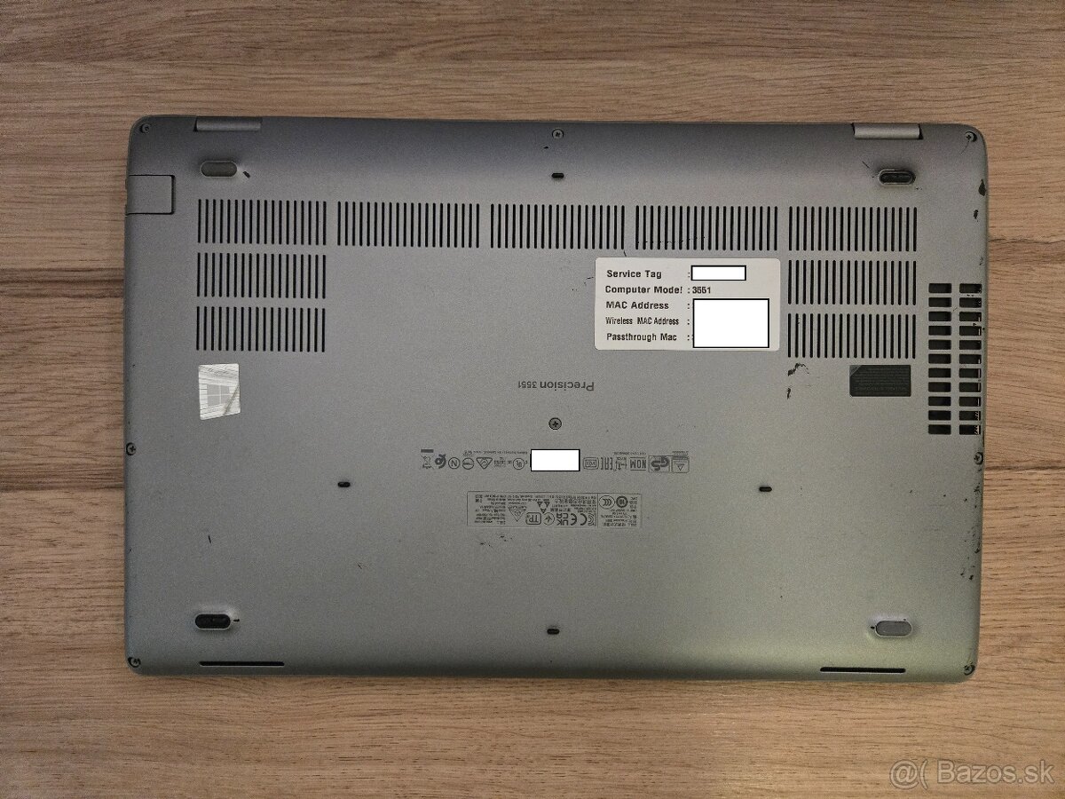 Dell Precision 3551 s dotykovou obrazovkou - 3