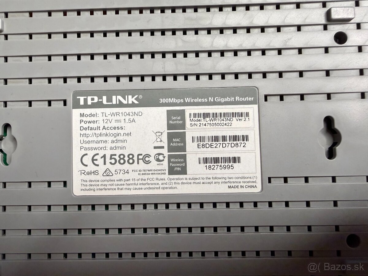 TP-LINK TL-WR1043ND 4-port Router - 3