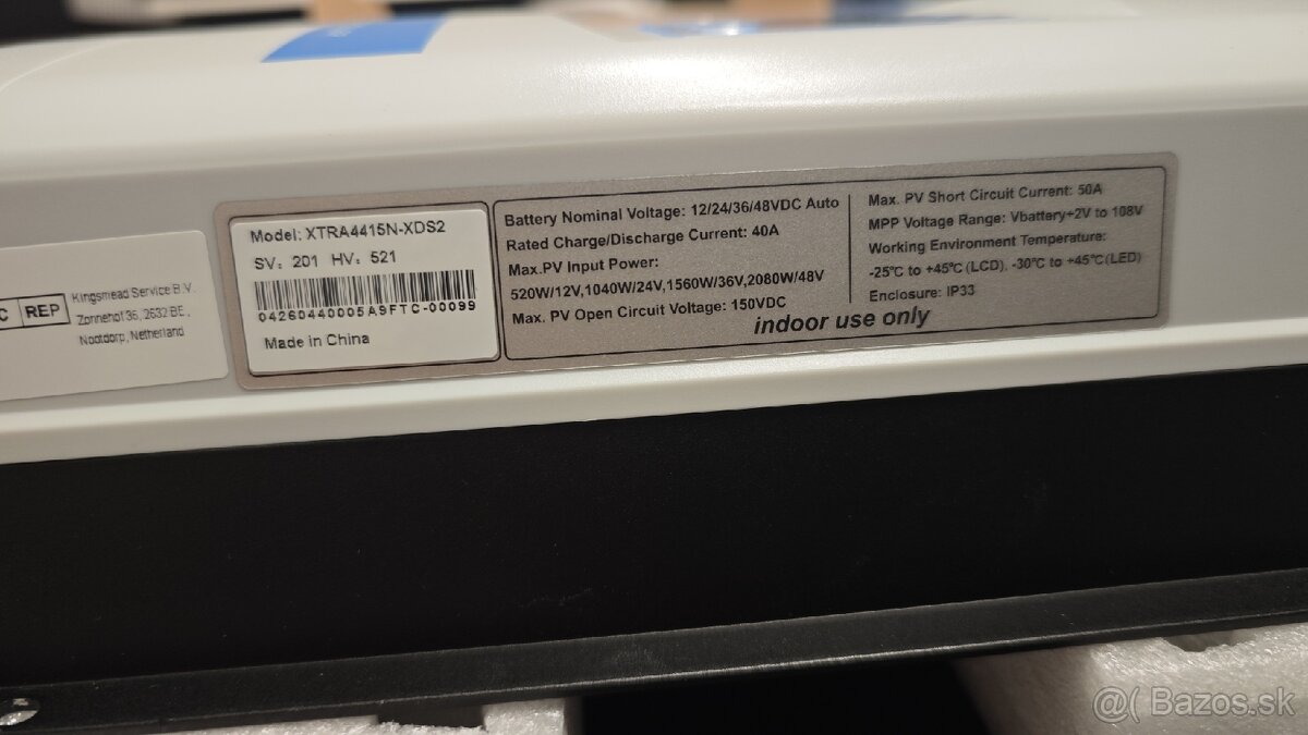Solárny regulátor Epever XTRA 40A/150V - 3
