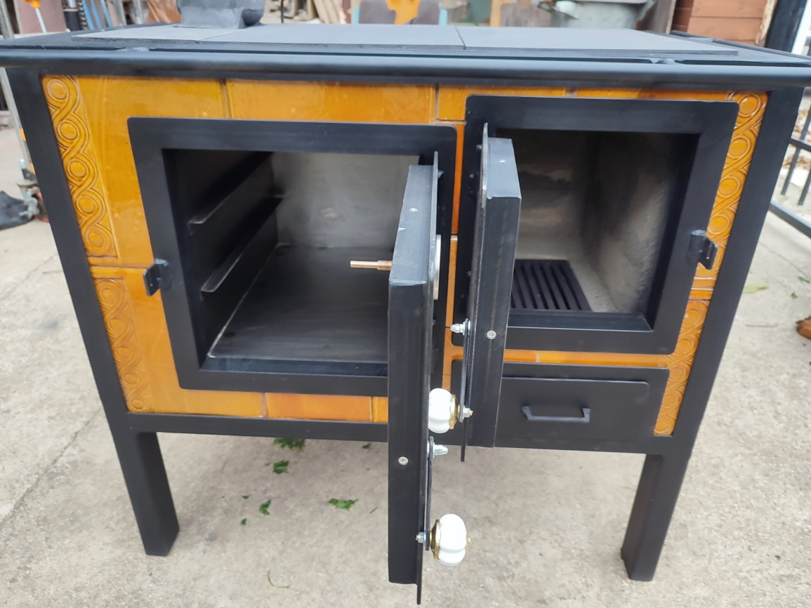 Kachľový sporák na drevo, piecka, pec. - 3
