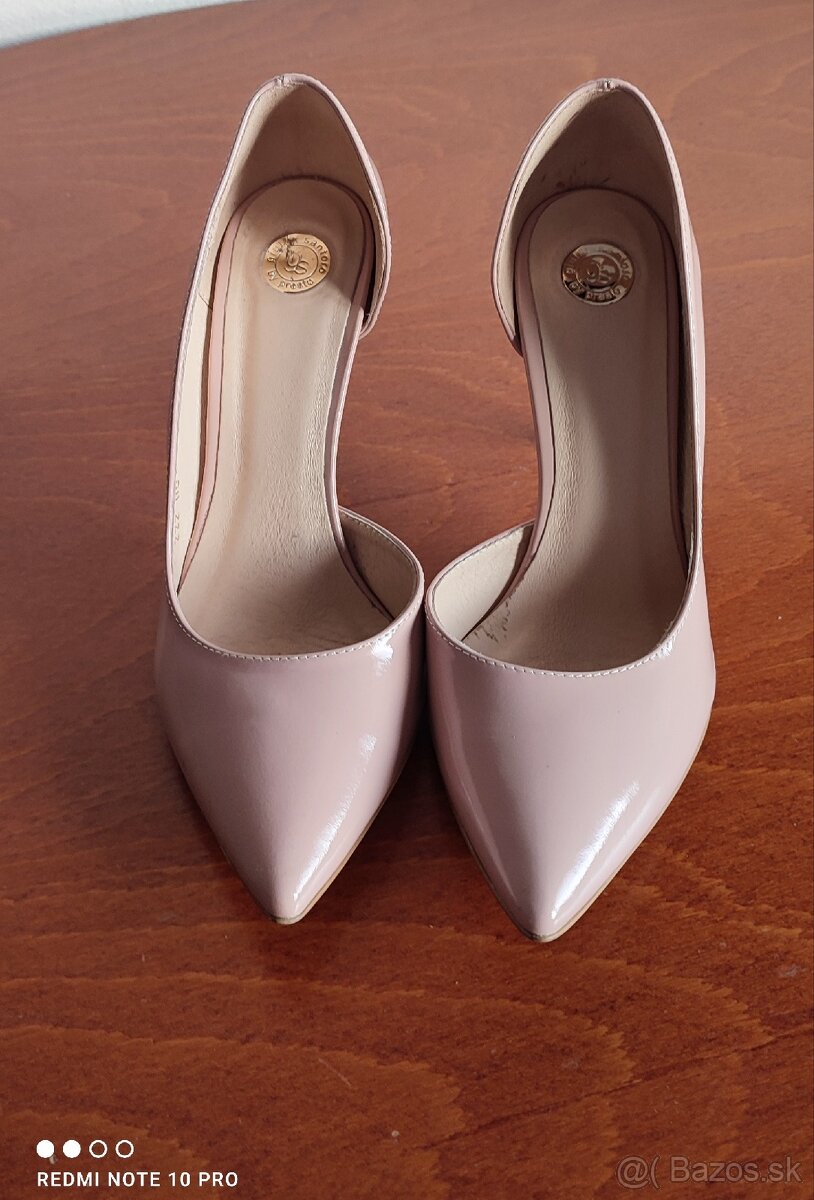 Kožené lodičky Giulio Santoro - 3