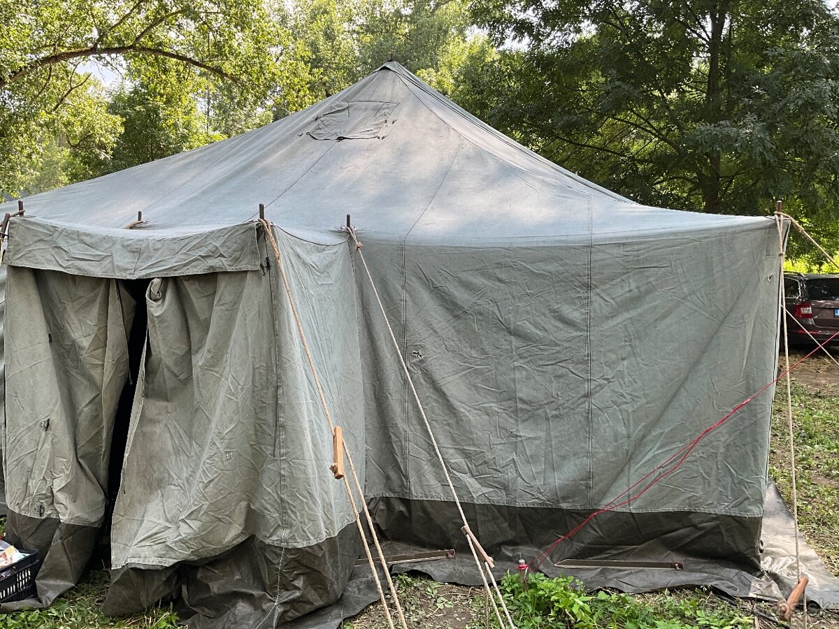 Vojenský stan S-65, 6x6m - 3