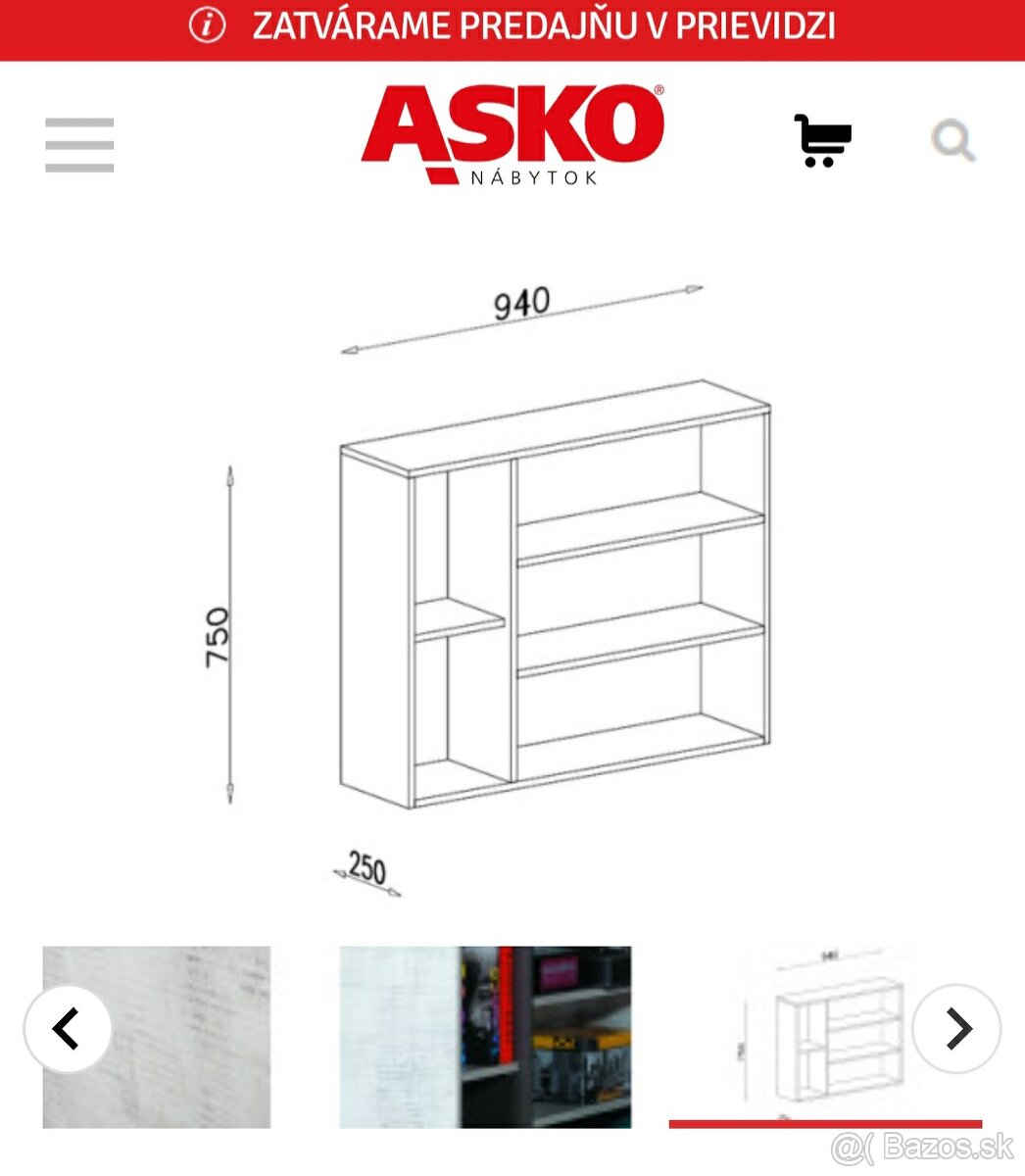 Regál ku posteli - 3